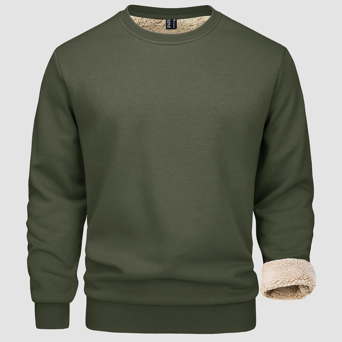 Men's Warm Fleece Sweatshirt for Winter