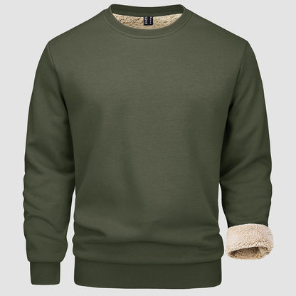 Men's Warm Fleece Sweatshirt for Winter