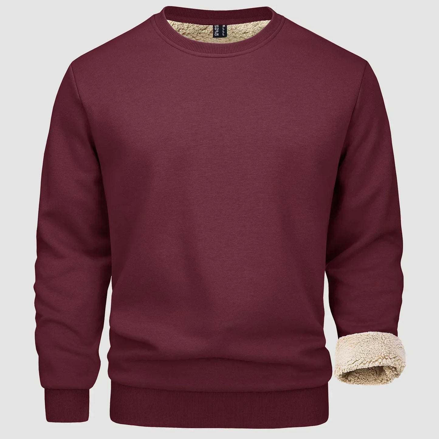 Men's Warm Fleece Sweatshirt for Winter