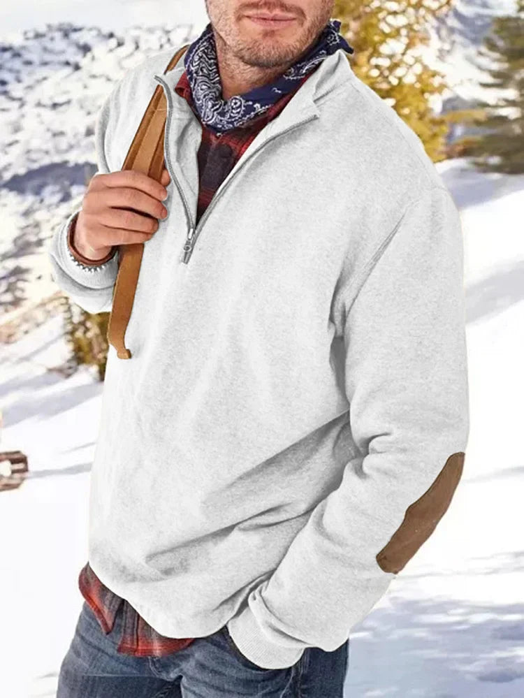 Men's Sweatshirt Zipper Casual Elegant
