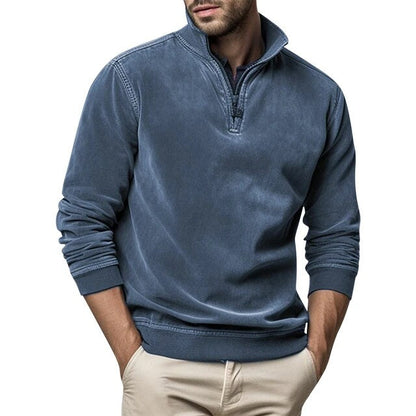 Men's Casual Quarter-Zip Sweatshirt