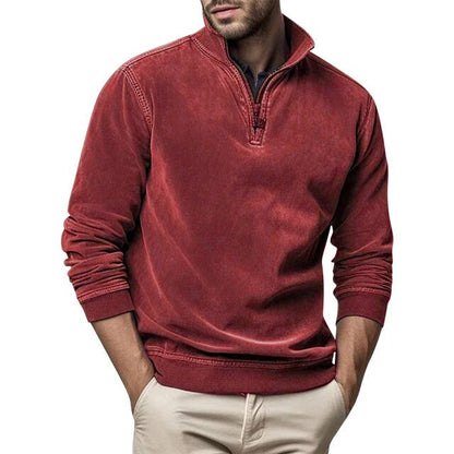 Men's Casual Quarter-Zip Sweatshirt