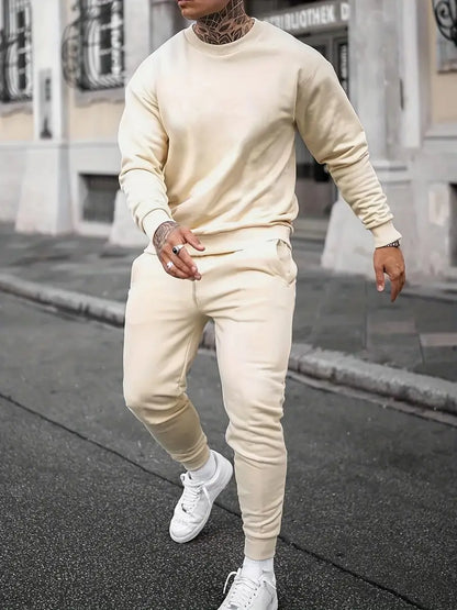 Comfortable Men's Two-Piece Sweatshirt Set