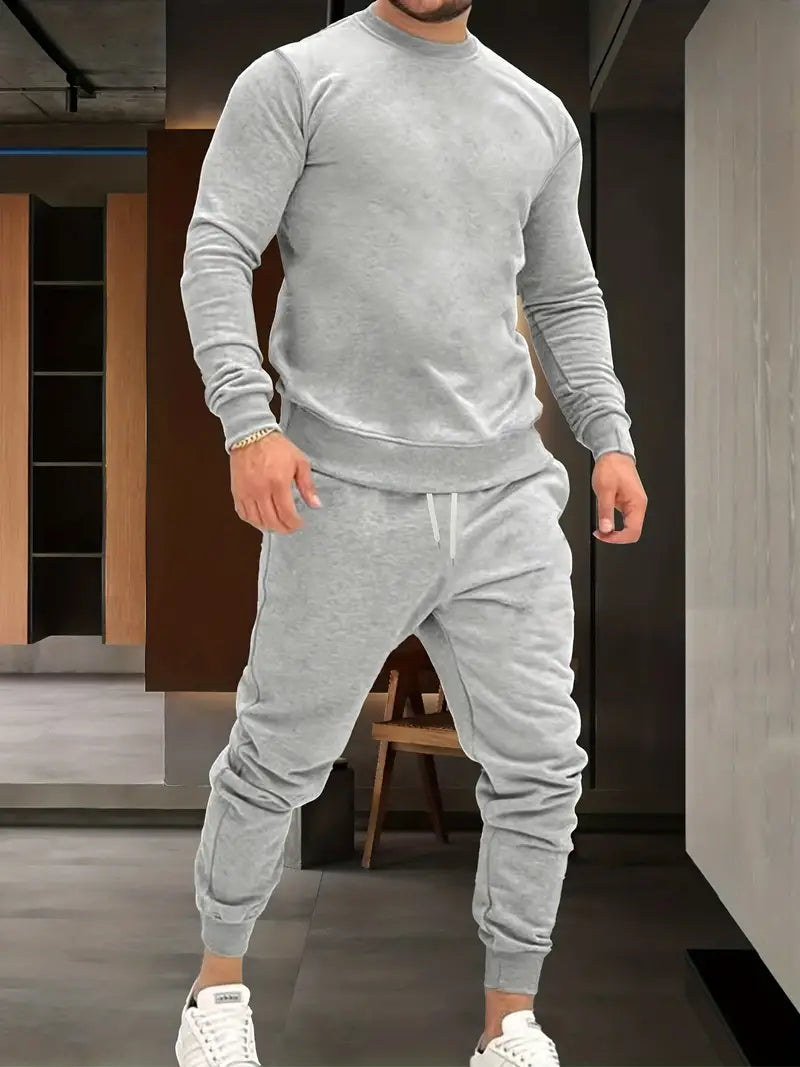 Comfortable Men's Two-Piece Sweatshirt Set