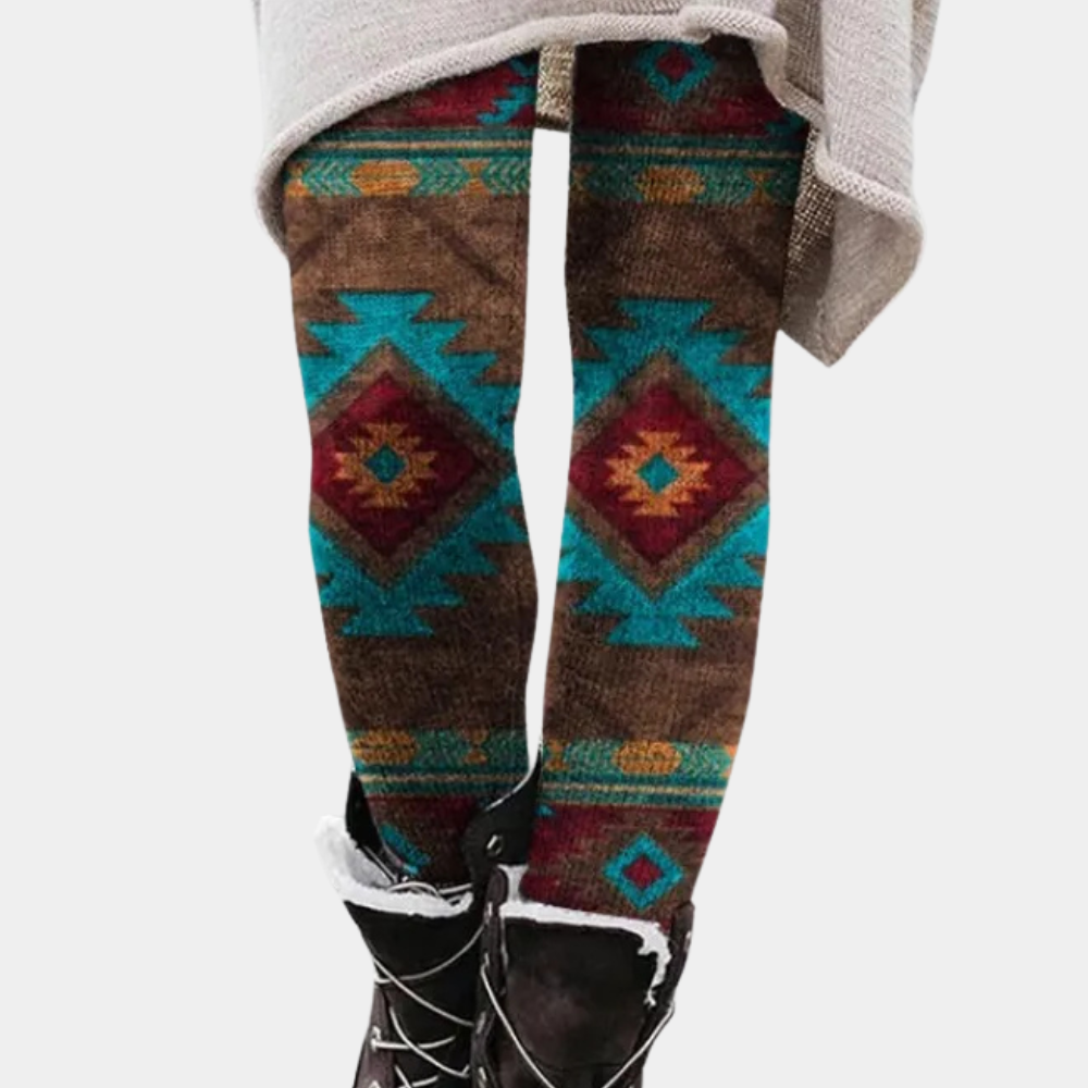 Elegant Leggings Close-fitting Soft Breathable Geometric