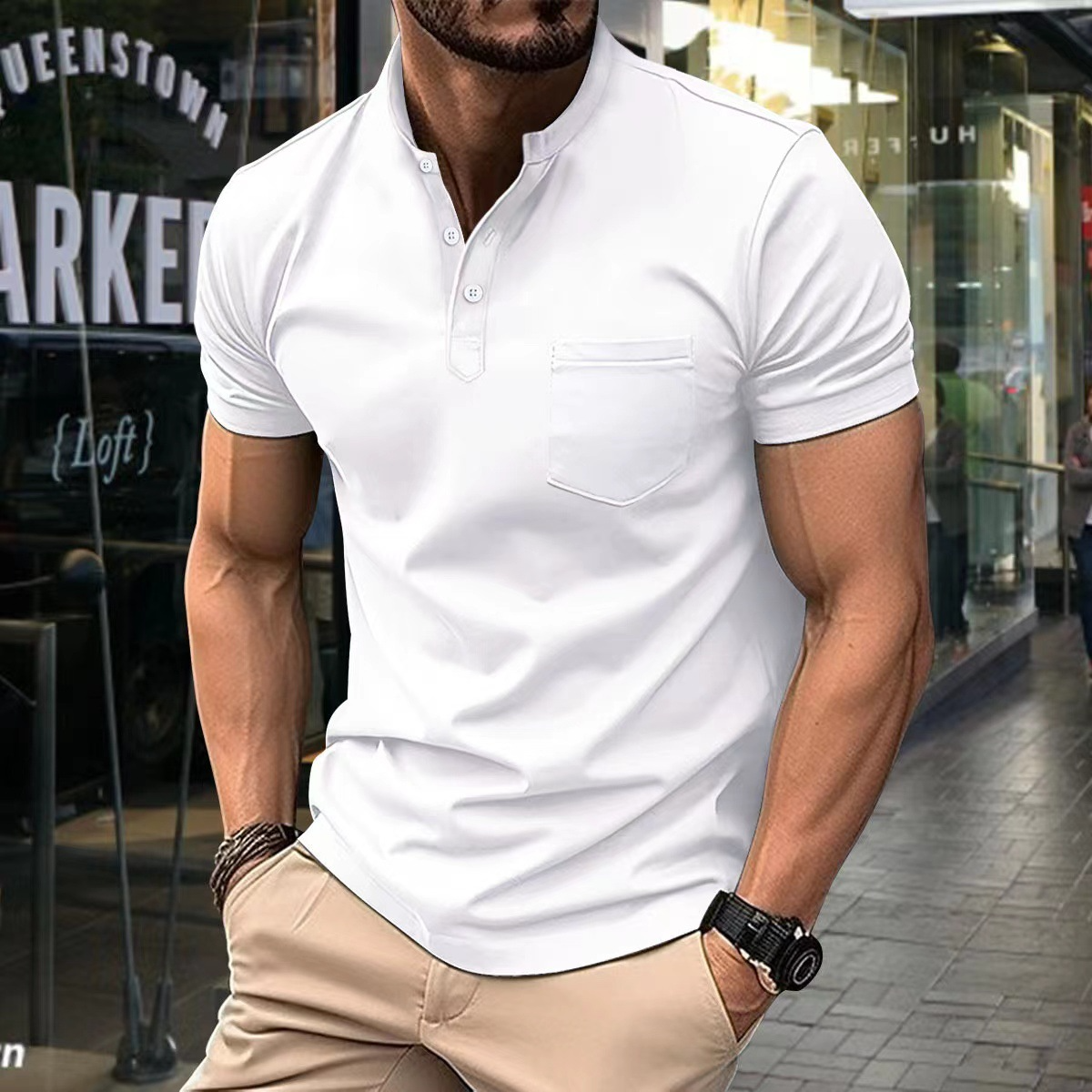 Men's Short-Sleeved Polo Shirt Comfort