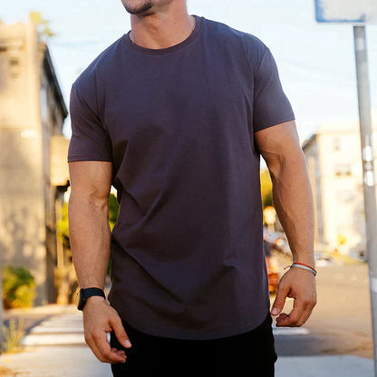 Men's T-Shirt Slim Fit Short Sleeve Crew Neck