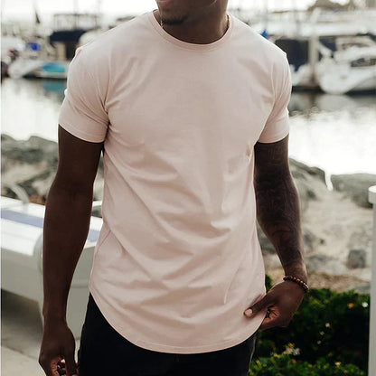 Men's T-Shirt Slim Fit Short Sleeve Crew Neck