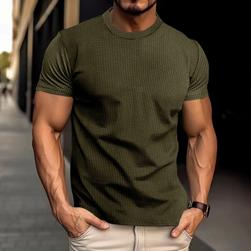 Men's Short-Sleeve Solid Color T-Shirt