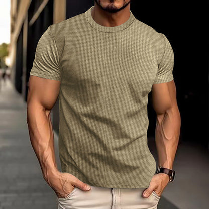 Men's Short-Sleeve Solid Color T-Shirt