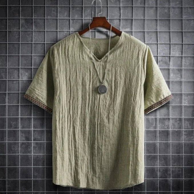 Men's T-Shirt V-Neck Casual