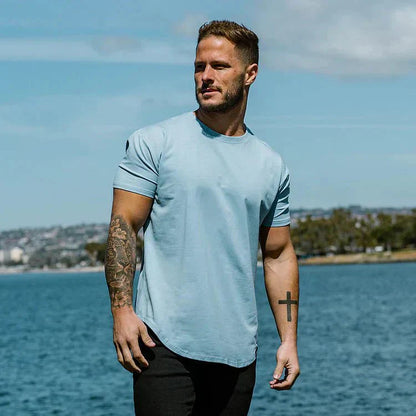 Herren T-Shirt Atmungsaktiv Kurzarm Sportlich - IdealeKleiden