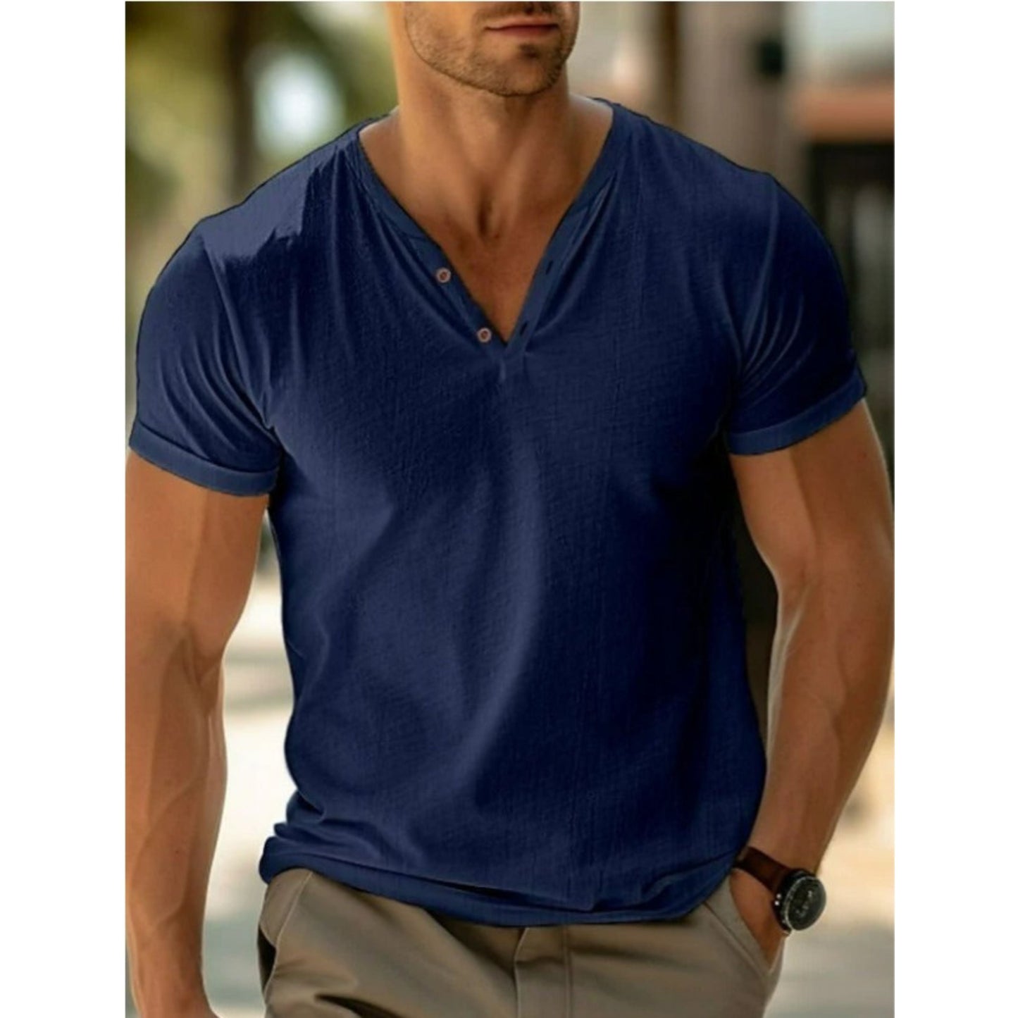 Men's T-Shirt Summer Lightweight Cotton