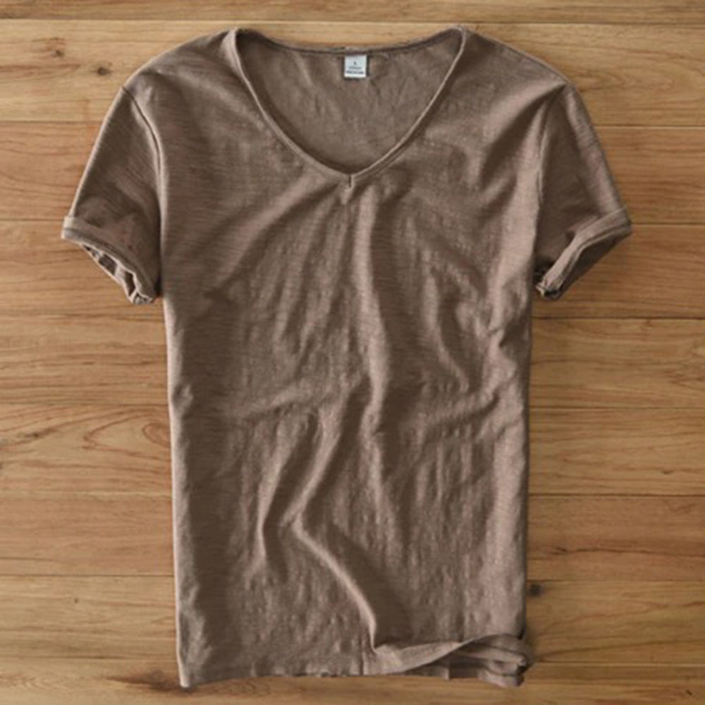 Men's Lightweight V-Neck Summer T-Shirt