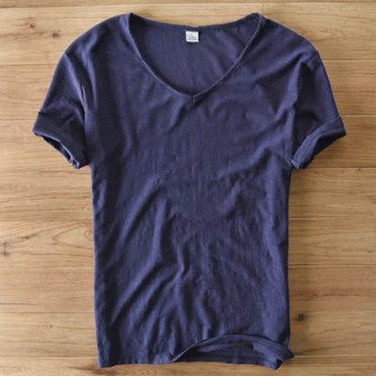 Men's Lightweight V-Neck Summer T-Shirt