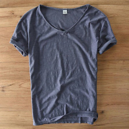 Men's Lightweight V-Neck Summer T-Shirt