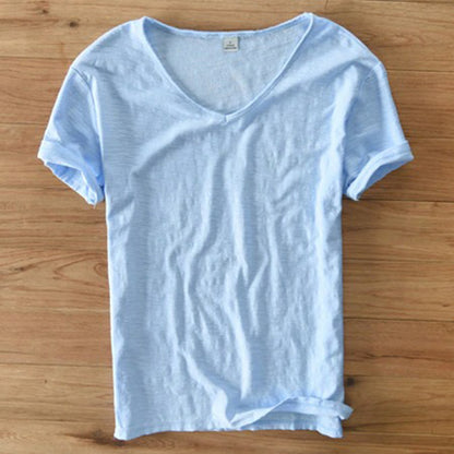 Men's Lightweight V-Neck Summer T-Shirt