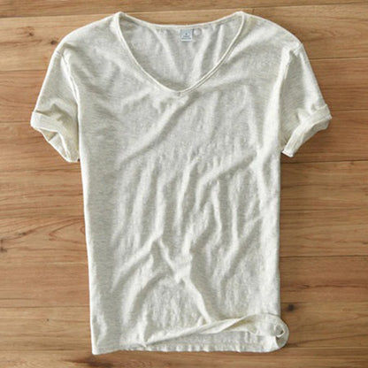Men's Lightweight V-Neck Summer T-Shirt