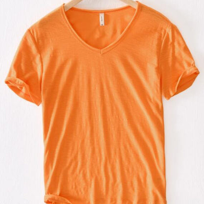 Men's Lightweight V-Neck Summer T-Shirt