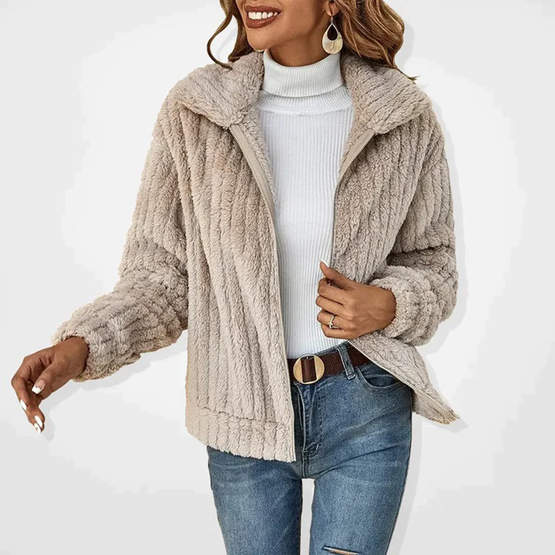 Weiche Winterjacke Fuzzy Style - IdealeKleiden