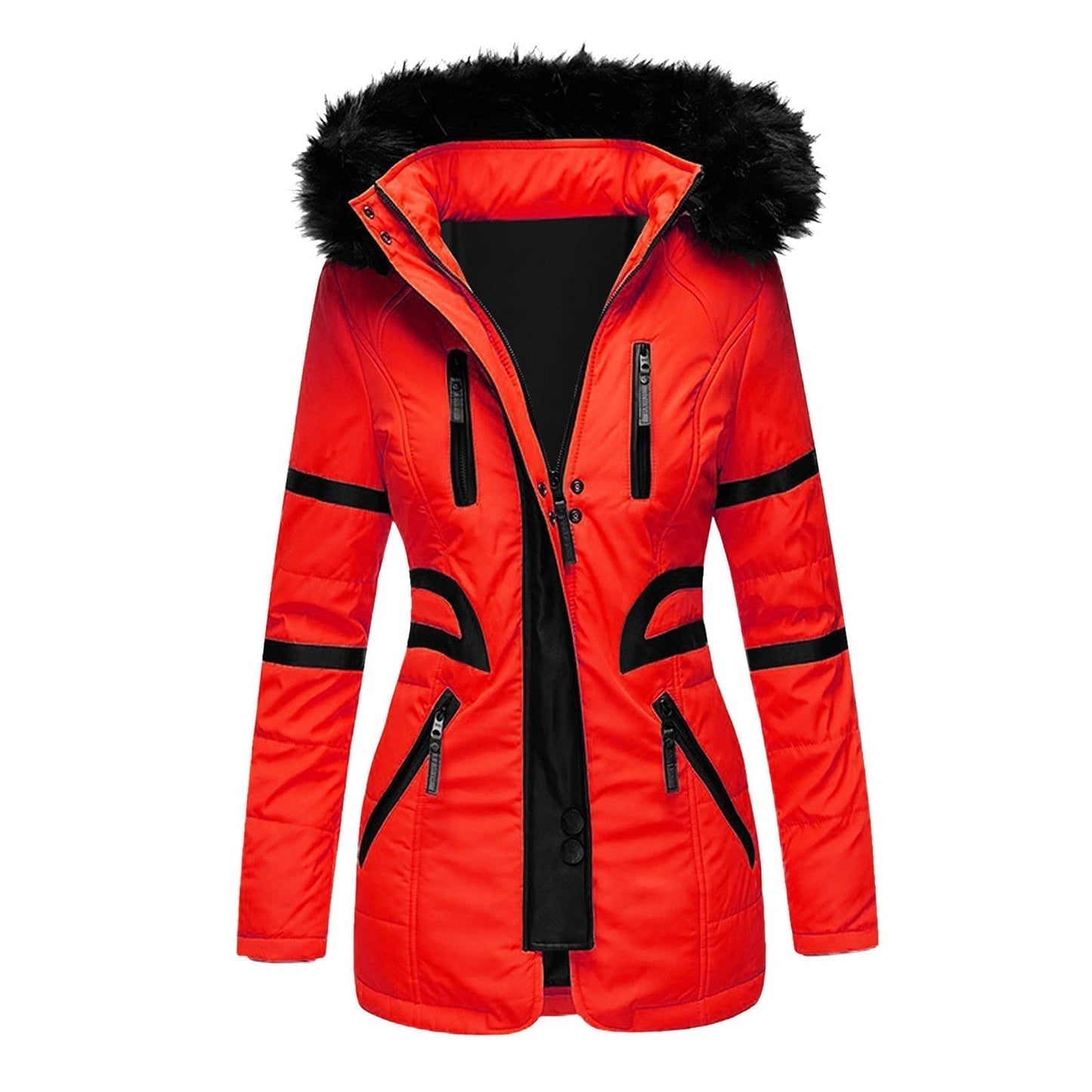 Elegant Women's Winter Coat Warm Hooded