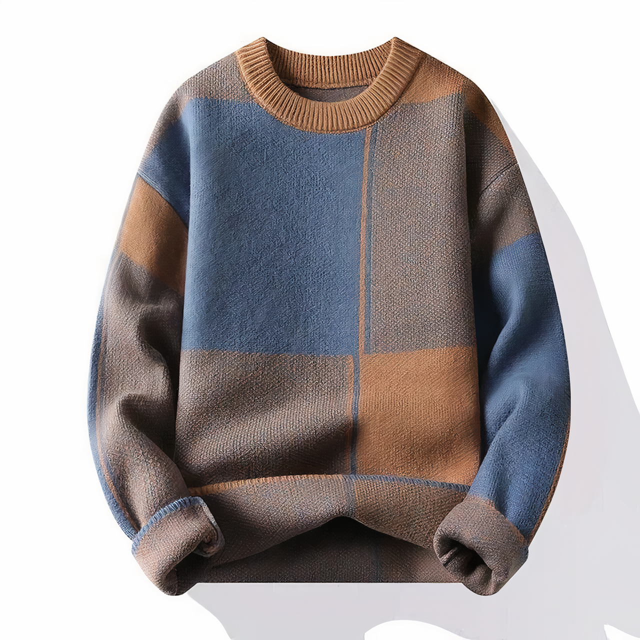 Men's Modern Plaid Sweater