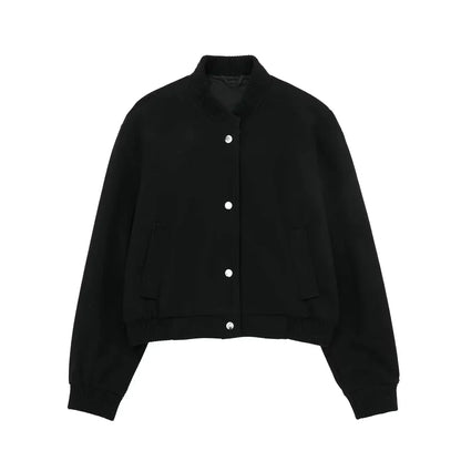 Stylish women's jacket cropped design