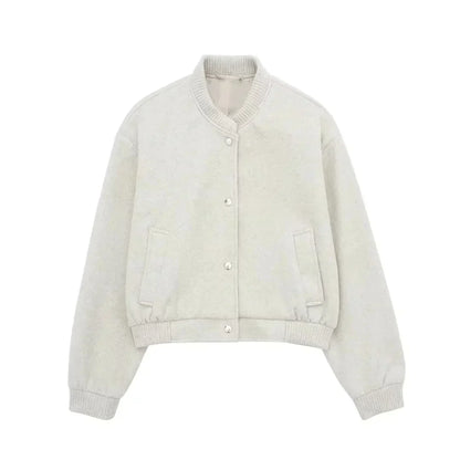 Stylish women's jacket cropped design