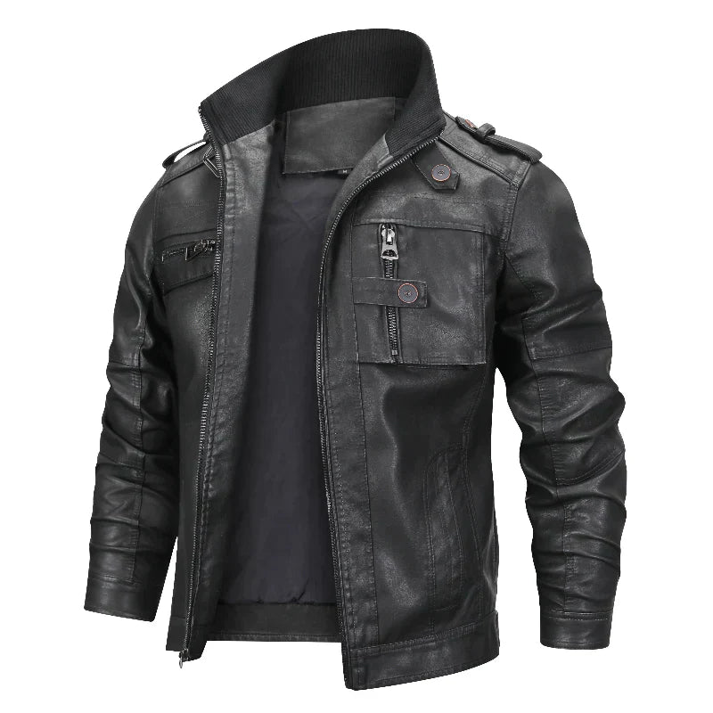 Leather Coat Women Stylish Black