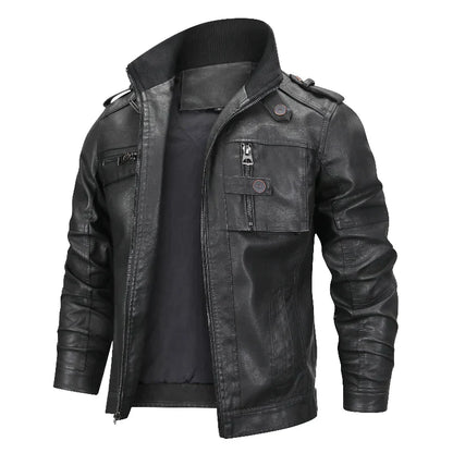 Leather Coat Women Stylish Black