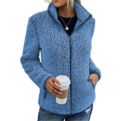 Soft Fleece Jacket Women Warm