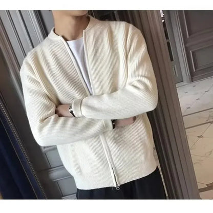 Elegant Men's Jacket Model With Zipper