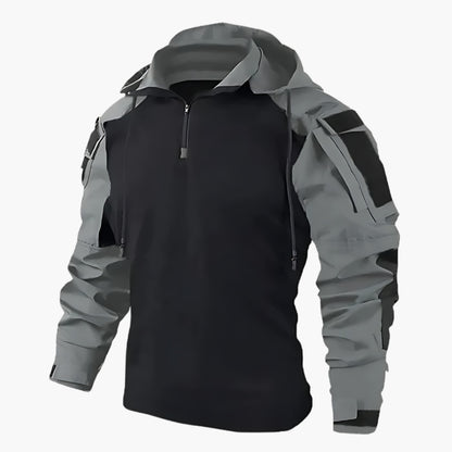 Men's Tactical Hooded Zip-Up Jacket