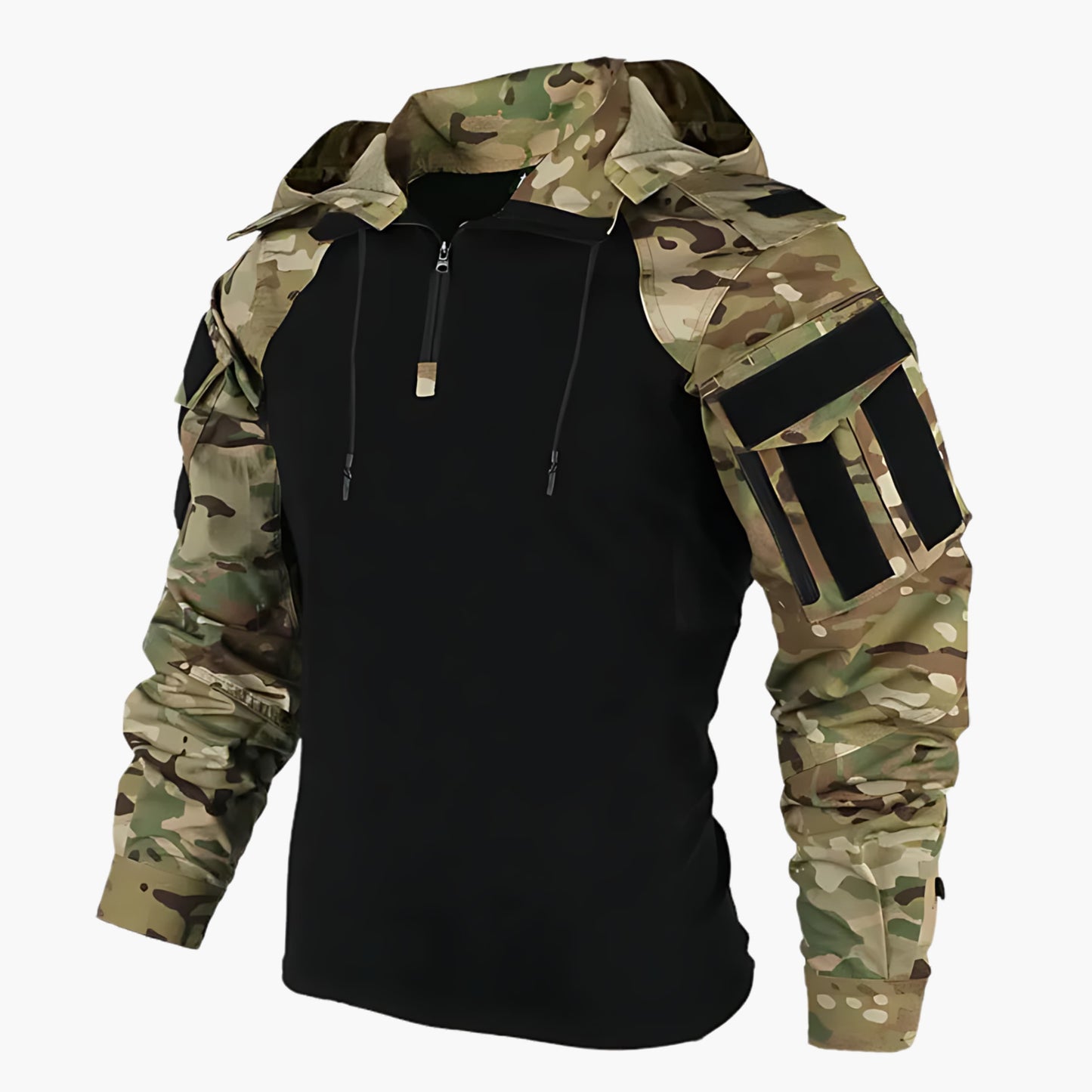 Men's Tactical Hooded Zip-Up Jacket