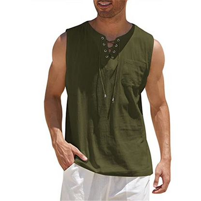 Summer Top Lightweight Sleeveless Men