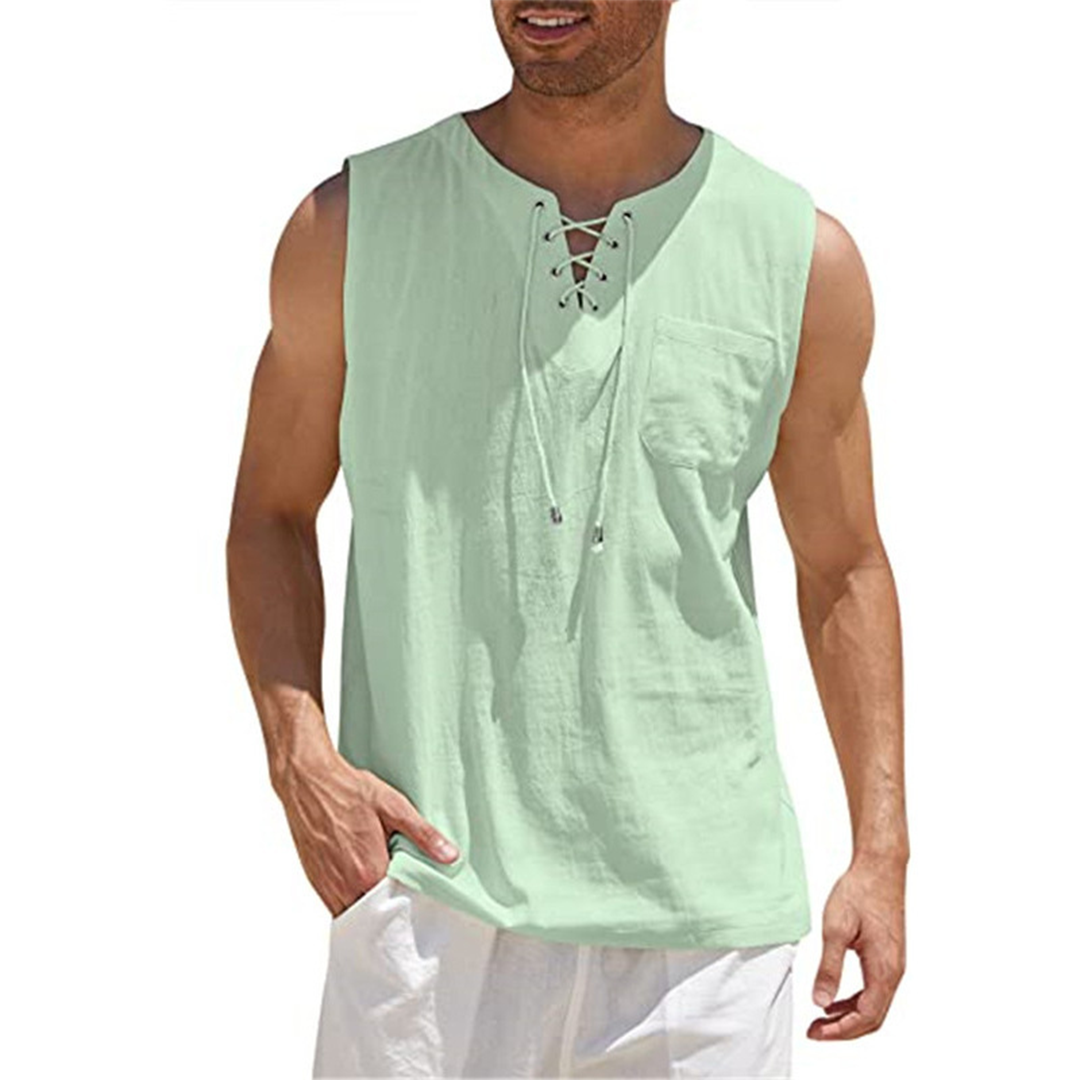 Summer Top Lightweight Sleeveless Men