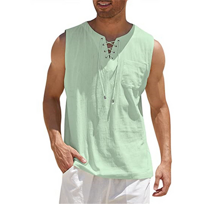 Summer Top Lightweight Sleeveless Men