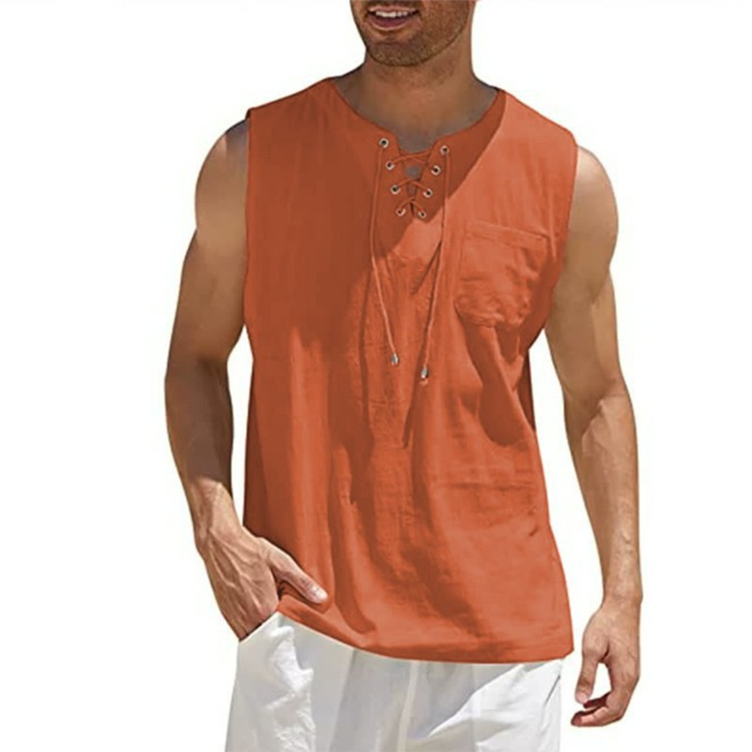 Summer Top Lightweight Sleeveless Men