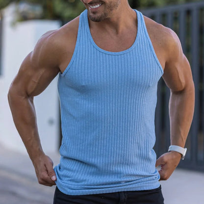 Men's Sporty Sleeveless Slim-Fit Tank Top
