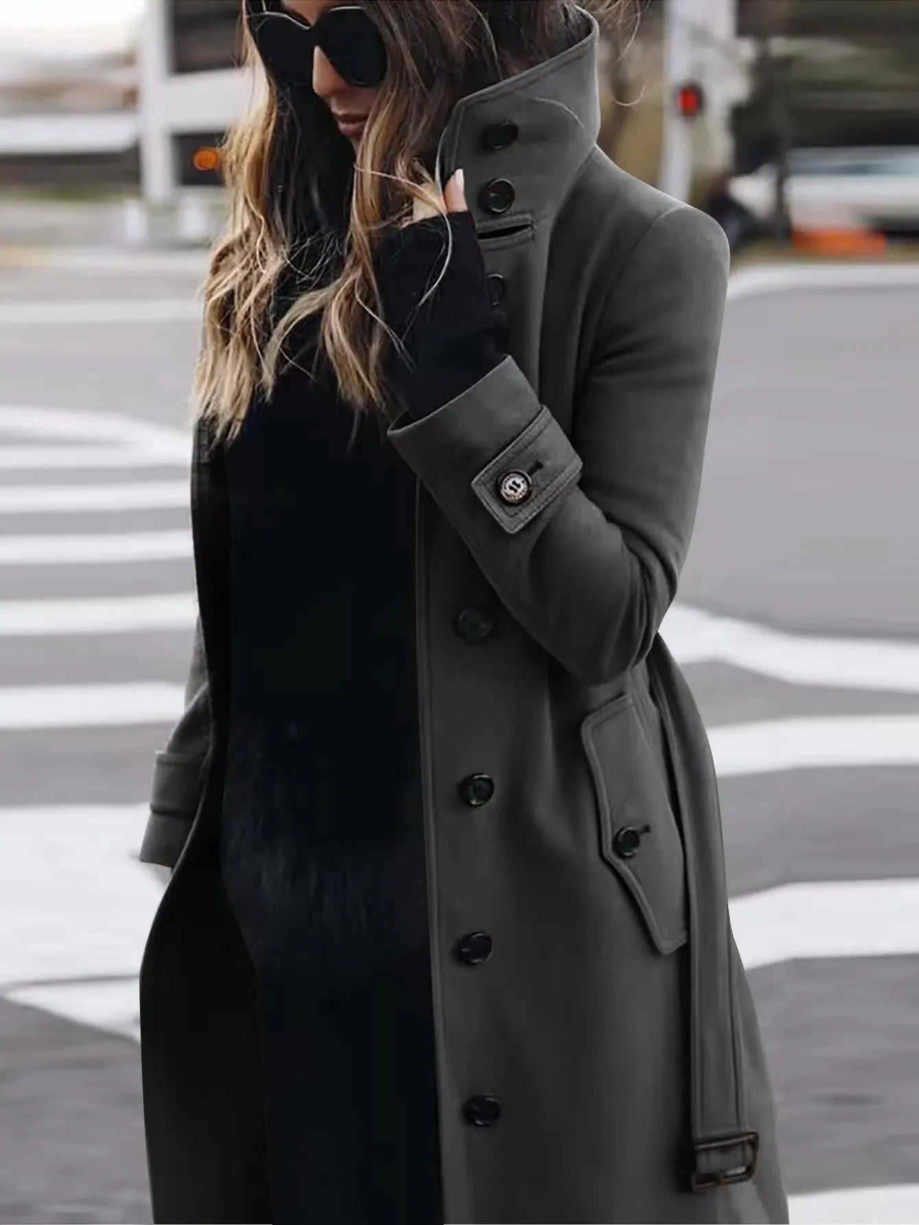 Women's Long Waterproof Elegant Trench Coat