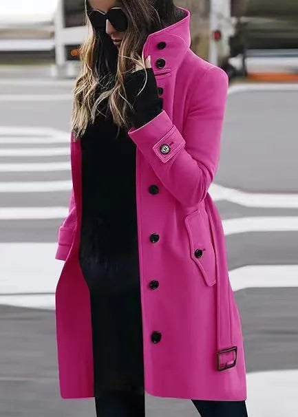 Women's Long Waterproof Elegant Trench Coat