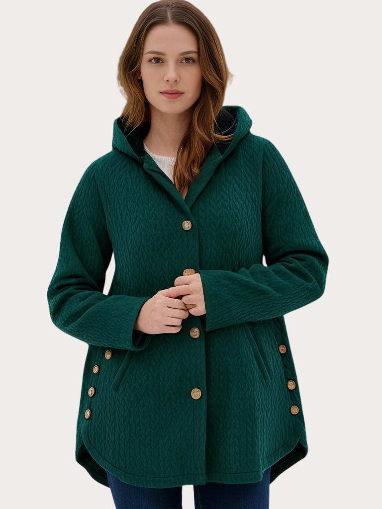 Elegant Women's Winter Coat Lined Hood