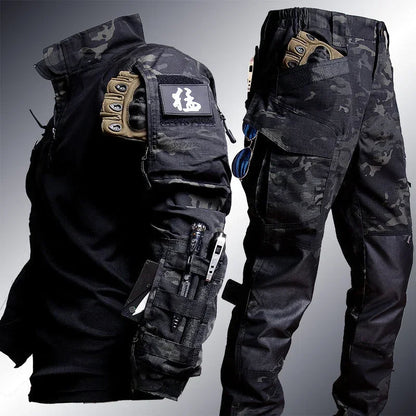 Tactical Outdoor Set Cargo Pants Military Look