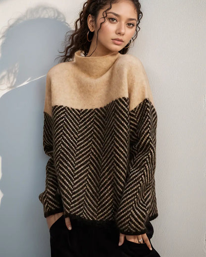 Comfortable Turtleneck Sweater Warm Knit