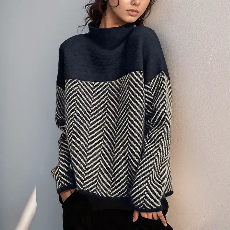 Comfortable Turtleneck Sweater Warm Knit