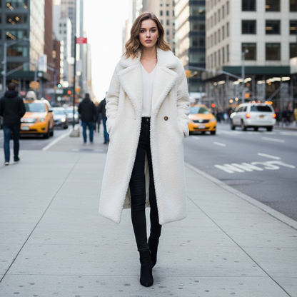 Women's Winter Jacket Teddy Soft Long-Sleeved