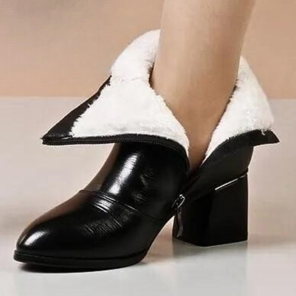 Stilvolle Damen Stiefel Blockabsatz Bequem - IdealeKleiden