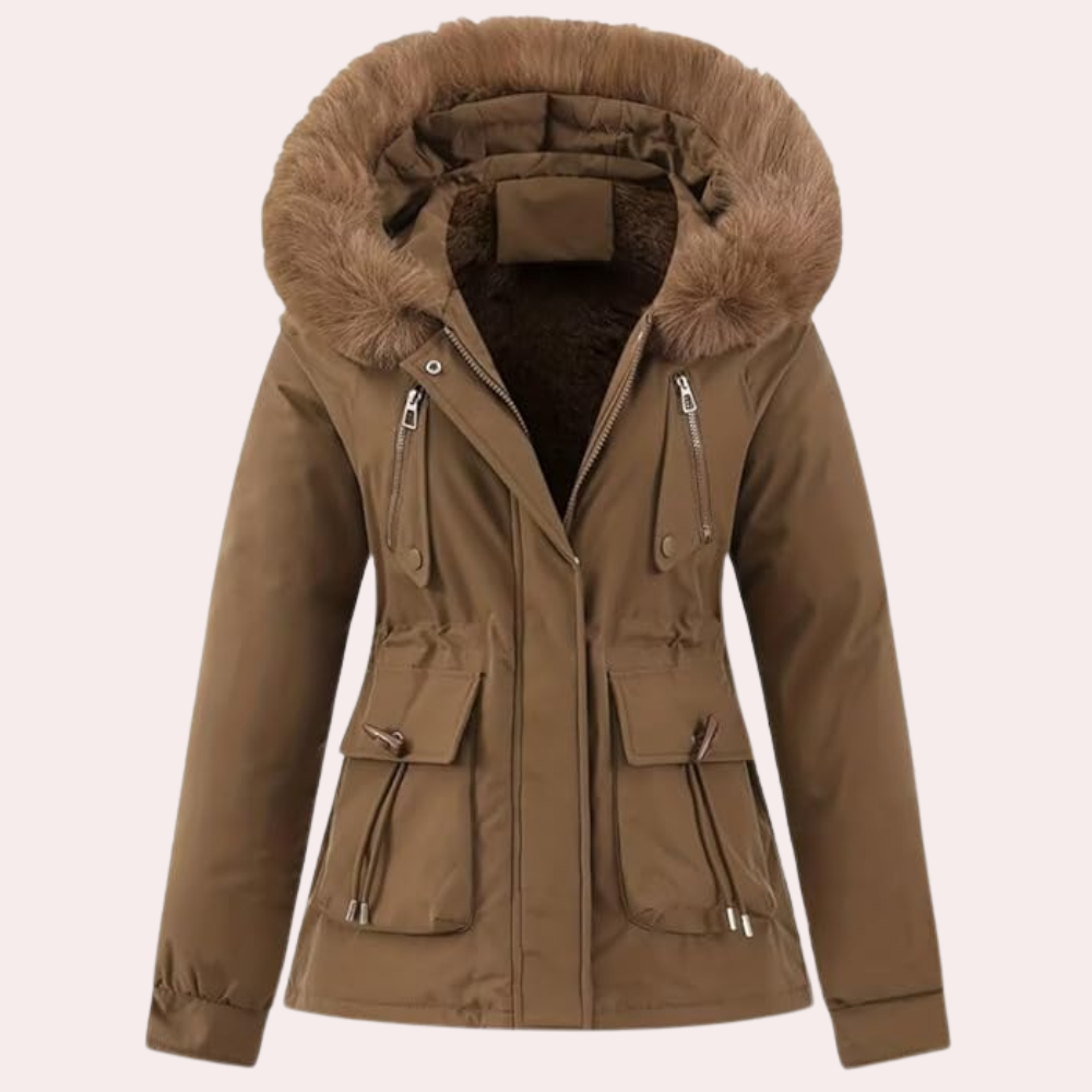 Women's Winter Jacket Warm Hooded Fleece