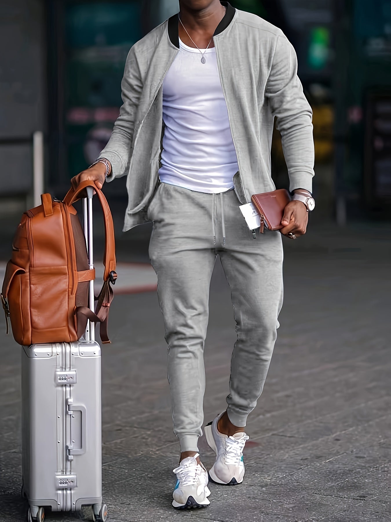 Men's Two-Piece Tracksuit Jogging Set