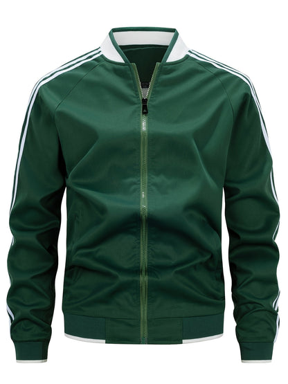 Herren Trainingsjacke Streifen Design - IdealeKleiden